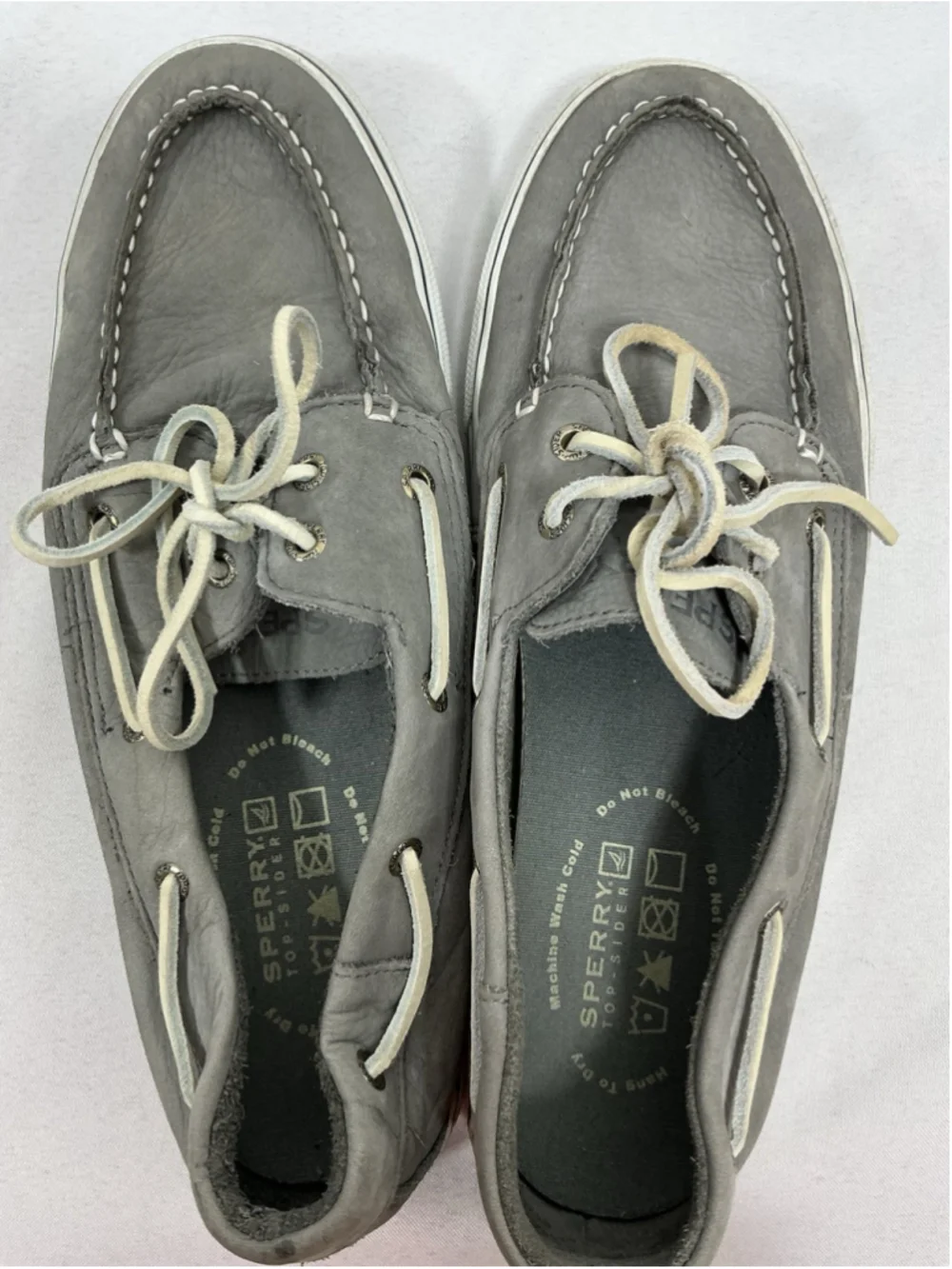 Mens Sperry Top Sider Casual Flat Boat Shoes Size 11.5 M Gray